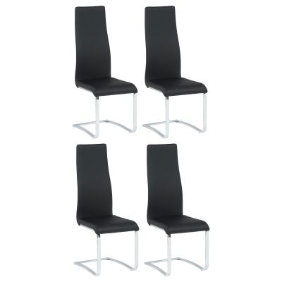 Montclair Upholstered Dining Side Chair Black (Set of 4)