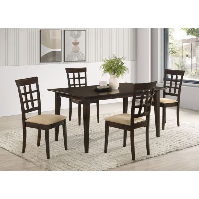 Gabriel 5-piece Rectangular 59-inch Dining Set Cappuccino
