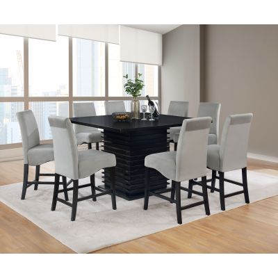 Stanton 9-piece Square Counter Height Dining Table Set Grey