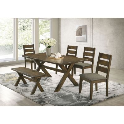 Alston 6-piece Rectangular Dining Table Set Knotty Nutmeg