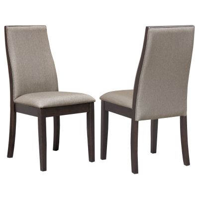 Spring Creek Upholstered Dining Chair Taupe (Set of 2)