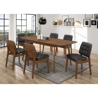 Redbridge Rectangular 7-piece Dining Set Natural Walnut