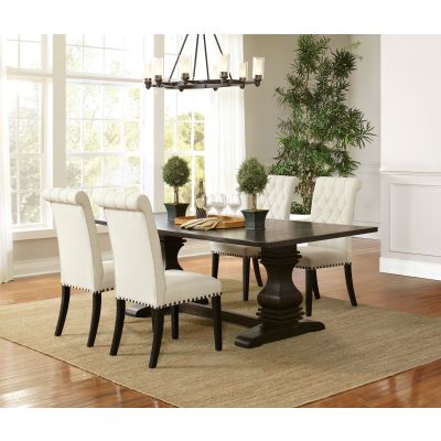 Parkins 5-piece Rectangular Dining Table Set Rustic Espresso