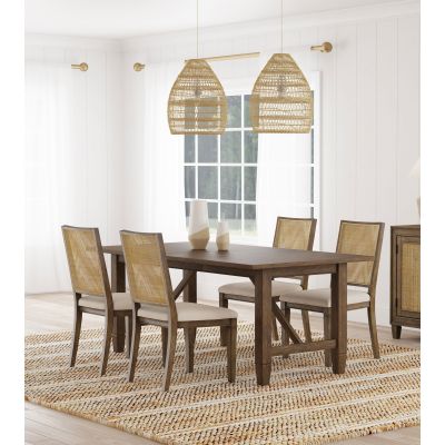 Matisse 5-piece Rectangular Dining Table Set Light Brown