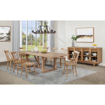Middleton 10-piece Extension Leaf Dining Set Natural Brown