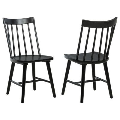 Middleton Solid Wood Dining Side Chair Black (Set of 2)