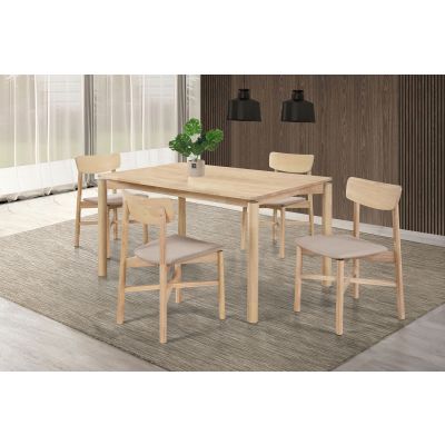 Parkridge 5-piece 59-inch Wood Dining Set White Washed