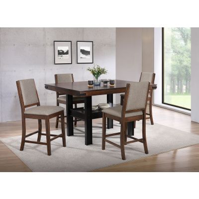 Patterson 5-piece Counter Height Dining Set Mango Oak 