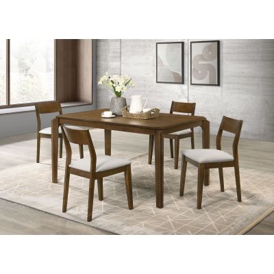 Almonte 5-piece 59-inch Rectangular Dining Set Dark Brown