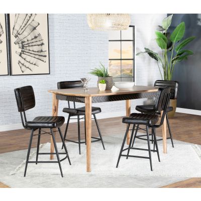 Partridge 5-piece Counter Dining Set Sheesham and Espresso