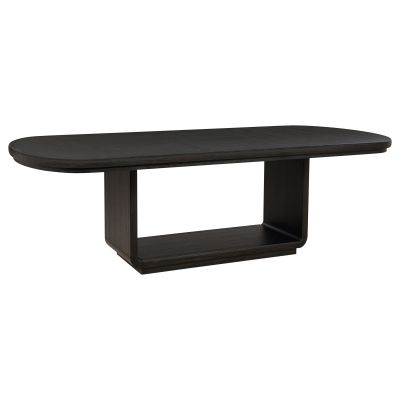 Leandro 78-inch Extension Dining Room Table Burnished Black