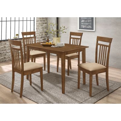 Robles 5-piece Rectangular Dining Table Set Chestnut