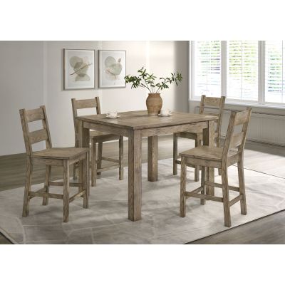 Cardova 5-piece Counter Height Dining Table Set Vineyard Oak