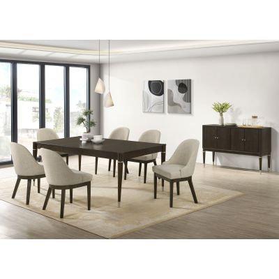 Reseda 8-piece Dining Set With Sideboard Ash Brown