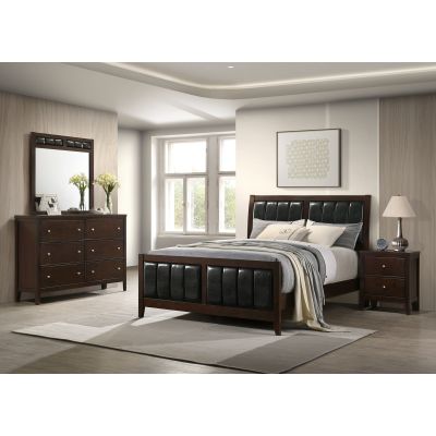 Carlton 4-piece Eastern King Bedroom Set Cappuccino