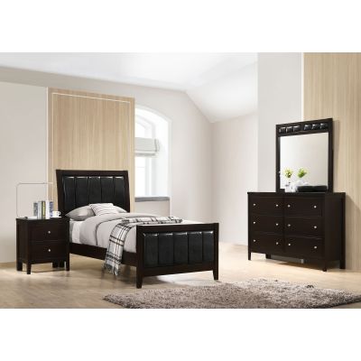 Carlton 4-piece Twin Bedroom Set Cappuccino