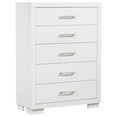 Jessica 5-drawer Bedroom Chest Snow White