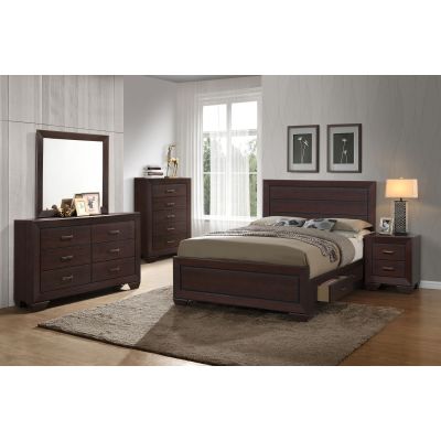 Kauffman 5-piece California King Bedroom Set Dark Cocoa
