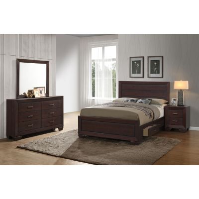 Kauffman 4-piece Queen Bedroom Set Dark Cocoa
