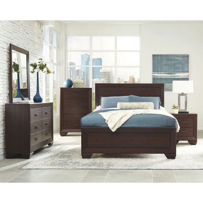 Kauffman 5-piece Queen Bedroom Set Dark Cocoa