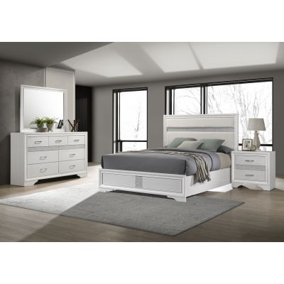 Miranda 4-piece California King Bedroom Set White