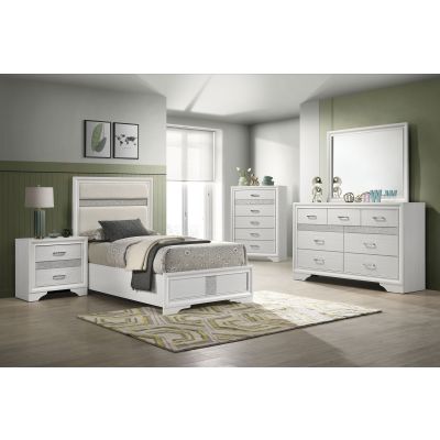 Miranda 5-piece Twin Bedroom Set White