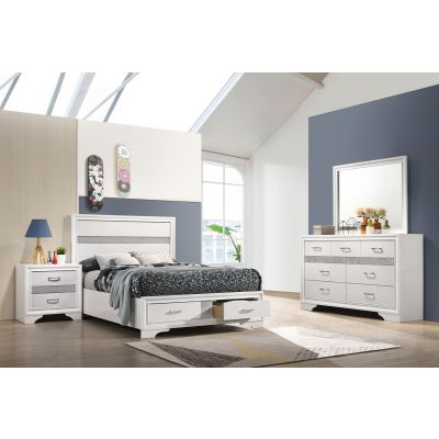 Miranda 4-piece Full Bedroom Set White