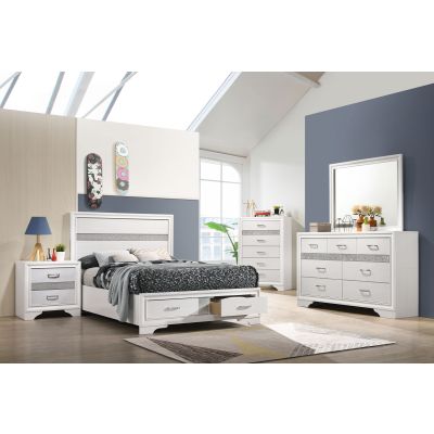 Miranda 5-piece Full Bedroom Set White