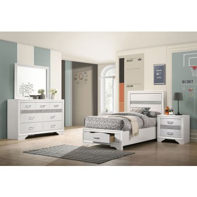 Miranda 4-piece Twin Bedroom Set White