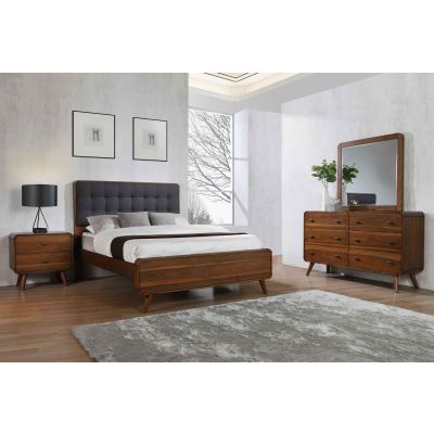 Robyn 4-piece Full Bedroom Set Dark Walnut