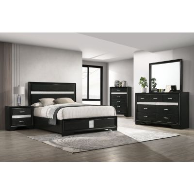Miranda 5-piece Full Bedroom Set Black