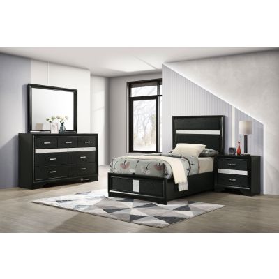 Miranda 4-piece Twin Bedroom Set Black