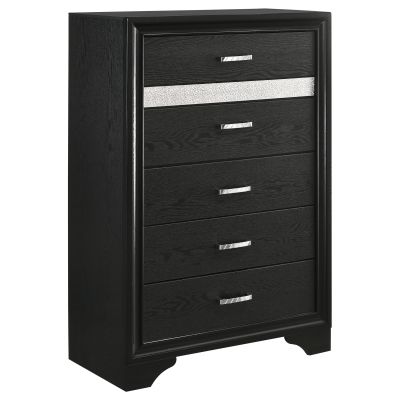 Miranda 6-drawer Bedroom Chest Black