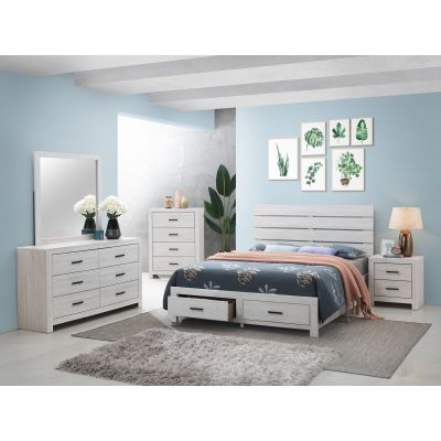 Brantford 5-piece Eastern King Bedroom Set Coastal White