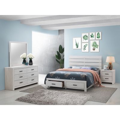 Brantford 4-piece Queen Bedroom Set Coastal White