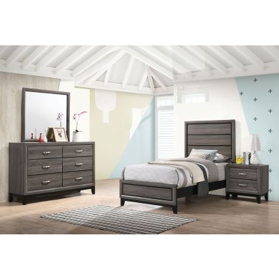 Watson 4-piece Twin Bedroom Set Grey Oak