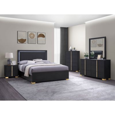 Marceline 5-piece Full Bedroom Set Black