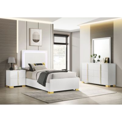 Marceline 4-piece Twin Bedroom Set White