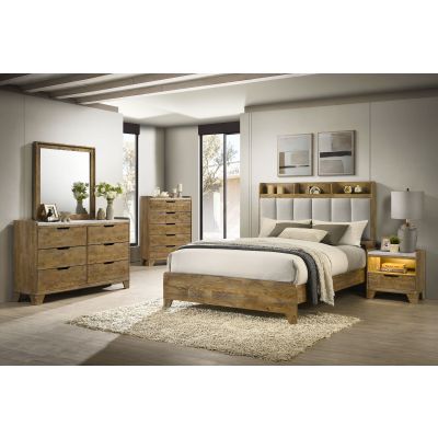 Henderson 5-piece Eastern King Bedroom Set Medium Oak