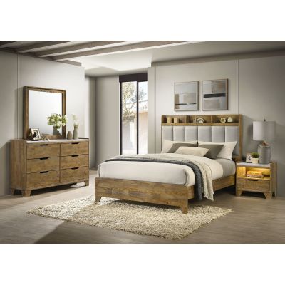 Henderson 4-piece Queen Bedroom Set Medium Oak