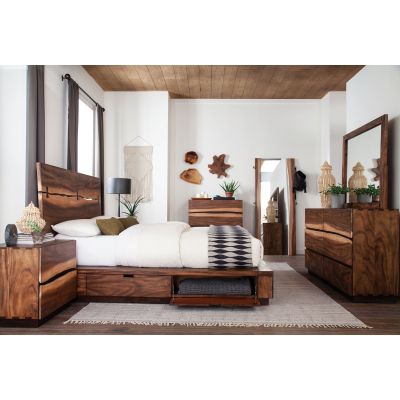 Winslow 4-piece Queen Bedroom Set Smokey Walnut