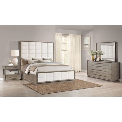 Durango 4-piece Eastern King Bedroom Set Taupe Oak