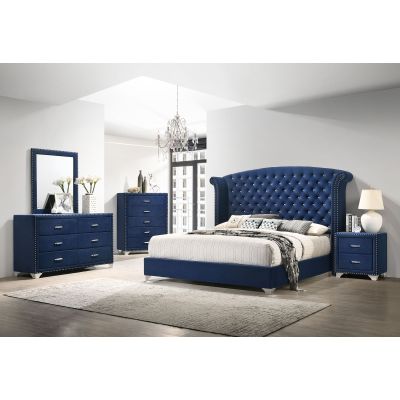 Melody 5-piece Eastern King Bedroom Set Pacific Blue