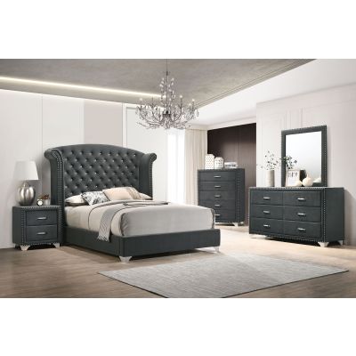 Melody 5-piece Eastern King Bedroom Set Grey