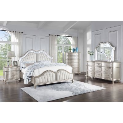 Evangeline 5-piece California King Bedroom Set Silver Oak