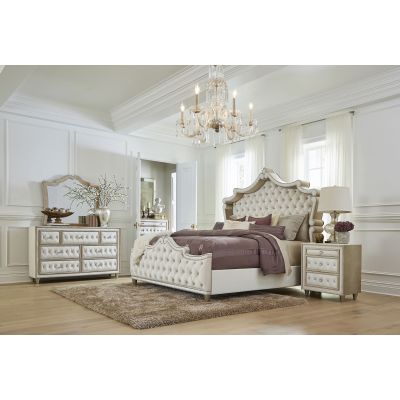 Antonella 5-piece Eastern King Bedroom Set Ivory 