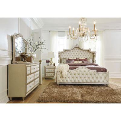 Antonella 4-piece California King Bedroom Set Ivory 