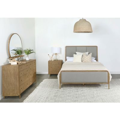 Arini 4-piece Eastern King Bedroom Set Sand Wash and Grey