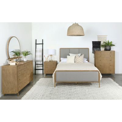 Arini 5-piece Eastern King Bedroom Set Sand Wash and Grey