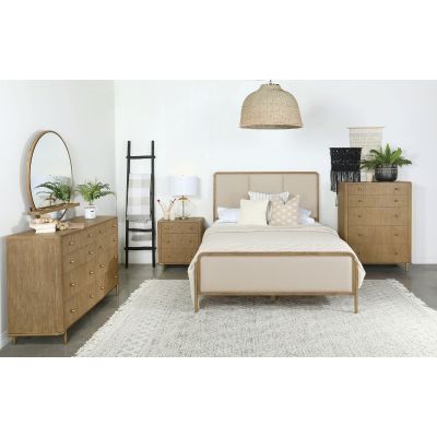 Arini 5-piece California King Bedroom Set Cream and Sand Wash